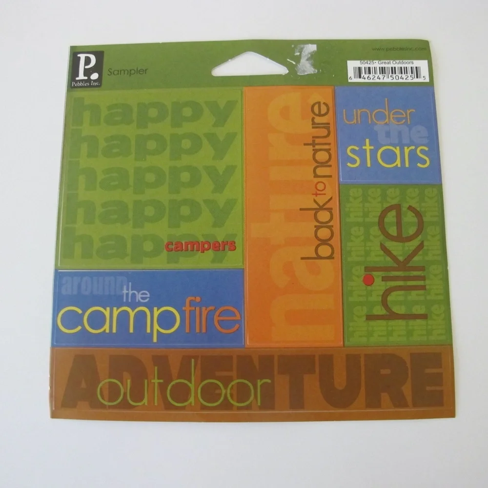 Scrapbooking Sticker Bundle For Paper Crafts Camping BBQ Stickers (New & Used)